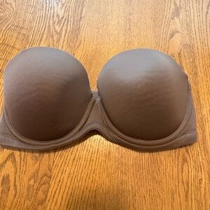 Wacoal Brown Red Carpet Strapless Bra 32DD 854119 NO STRAPS